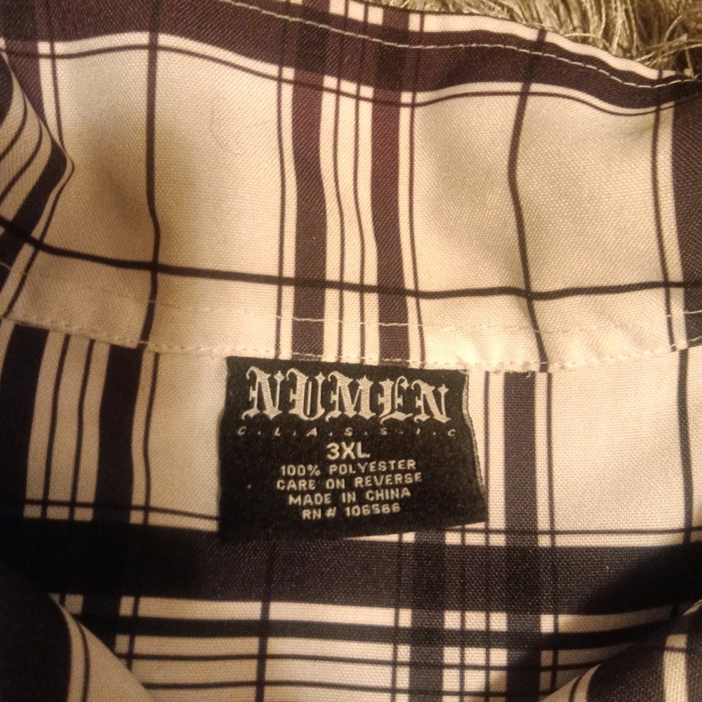 Numen Men's 3XL Casual Short Sleeve Shirt